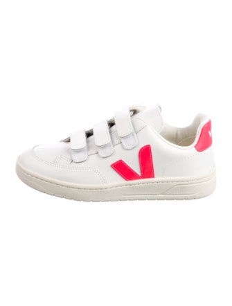 Veja Leather Colorblock Pattern Sneakers