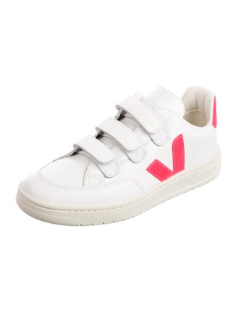 Veja Leather Colorblock Pattern Sneakers