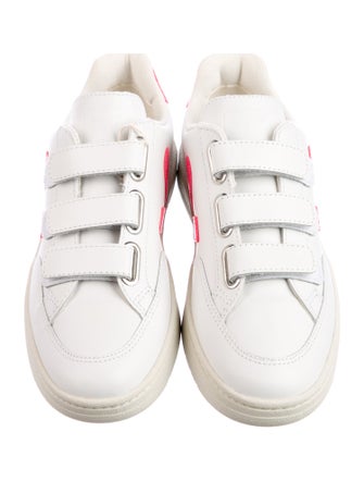 Veja Leather Colorblock Pattern Sneakers