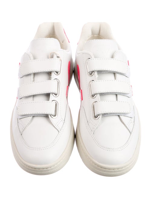 Veja Leather Colorblock Pattern Sneakers