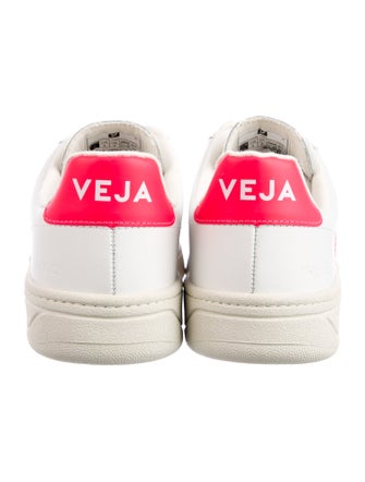 Veja Leather Colorblock Pattern Sneakers