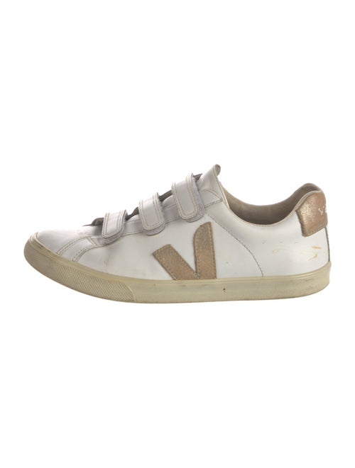 Veja Leather Colorblock Pattern Sneakers