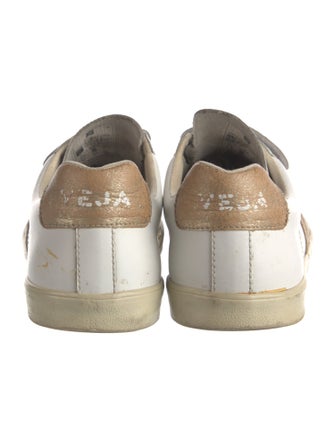 Veja Leather Colorblock Pattern Sneakers