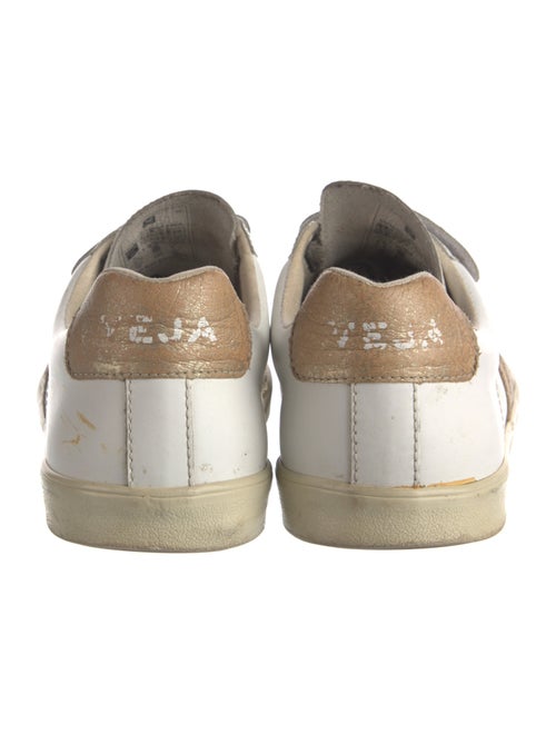 Veja Leather Colorblock Pattern Sneakers