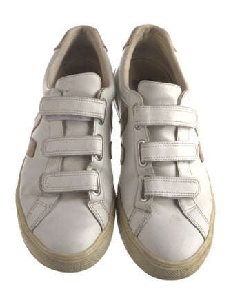 Veja Leather Colorblock Pattern Sneakers