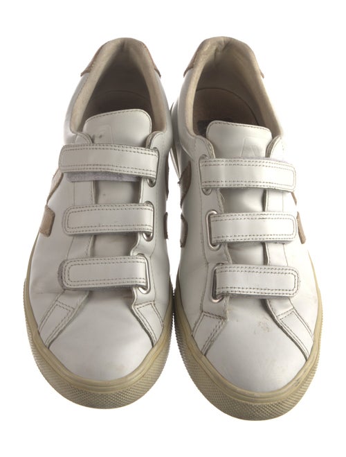 Veja Leather Colorblock Pattern Sneakers