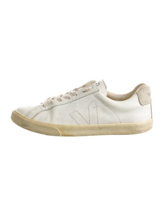 Veja Leather Colorblock Pattern Sneakers