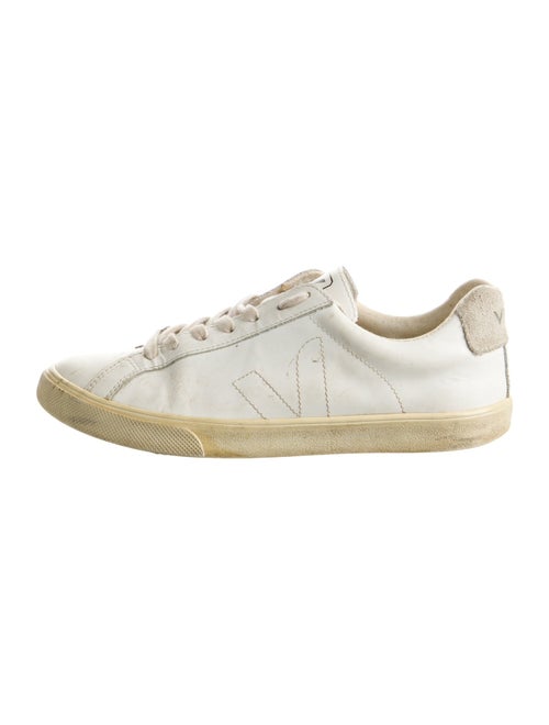 Veja Leather Colorblock Pattern Sneakers