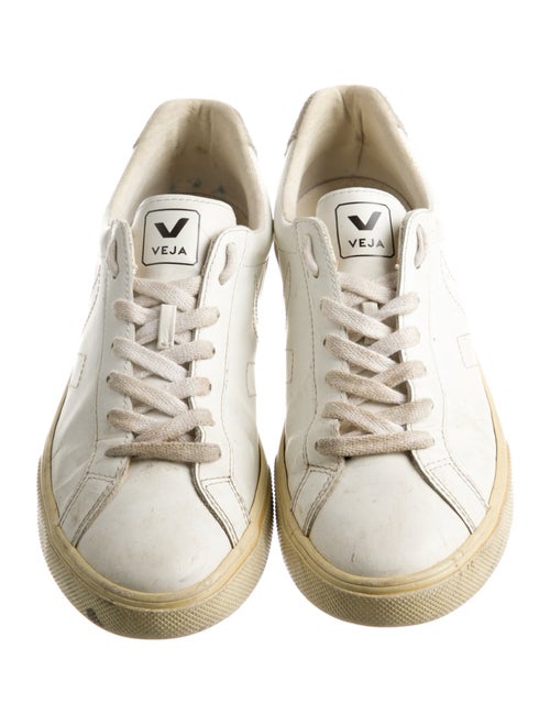 Veja Leather Colorblock Pattern Sneakers