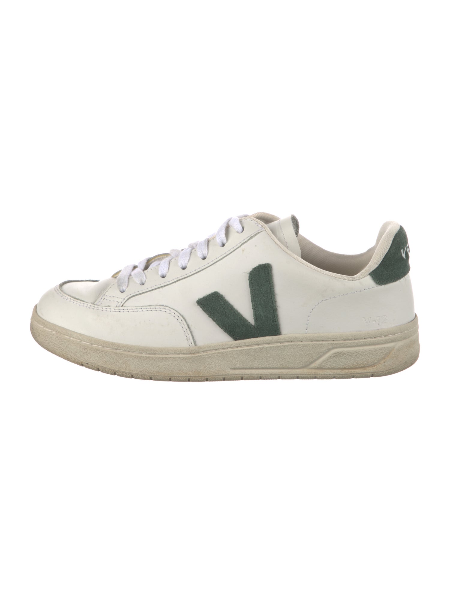 Veja Leather Colorblock Pattern Sneakers