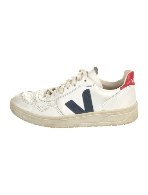 Veja Leather Colorblock Pattern Sneakers