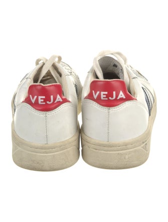 Veja Leather Colorblock Pattern Sneakers