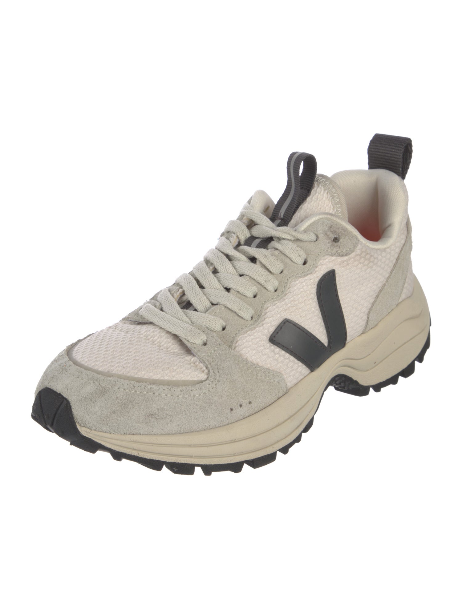 Veja Suede Colorblock Pattern Chunky Sneakers