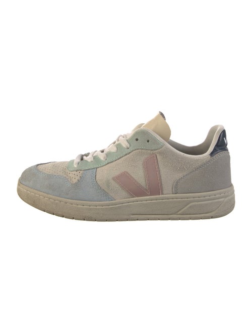 Veja Suede Colorblock Pattern Sneakers