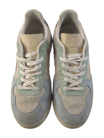 Veja Suede Colorblock Pattern Sneakers