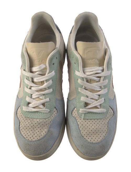 Veja Suede Colorblock Pattern Sneakers