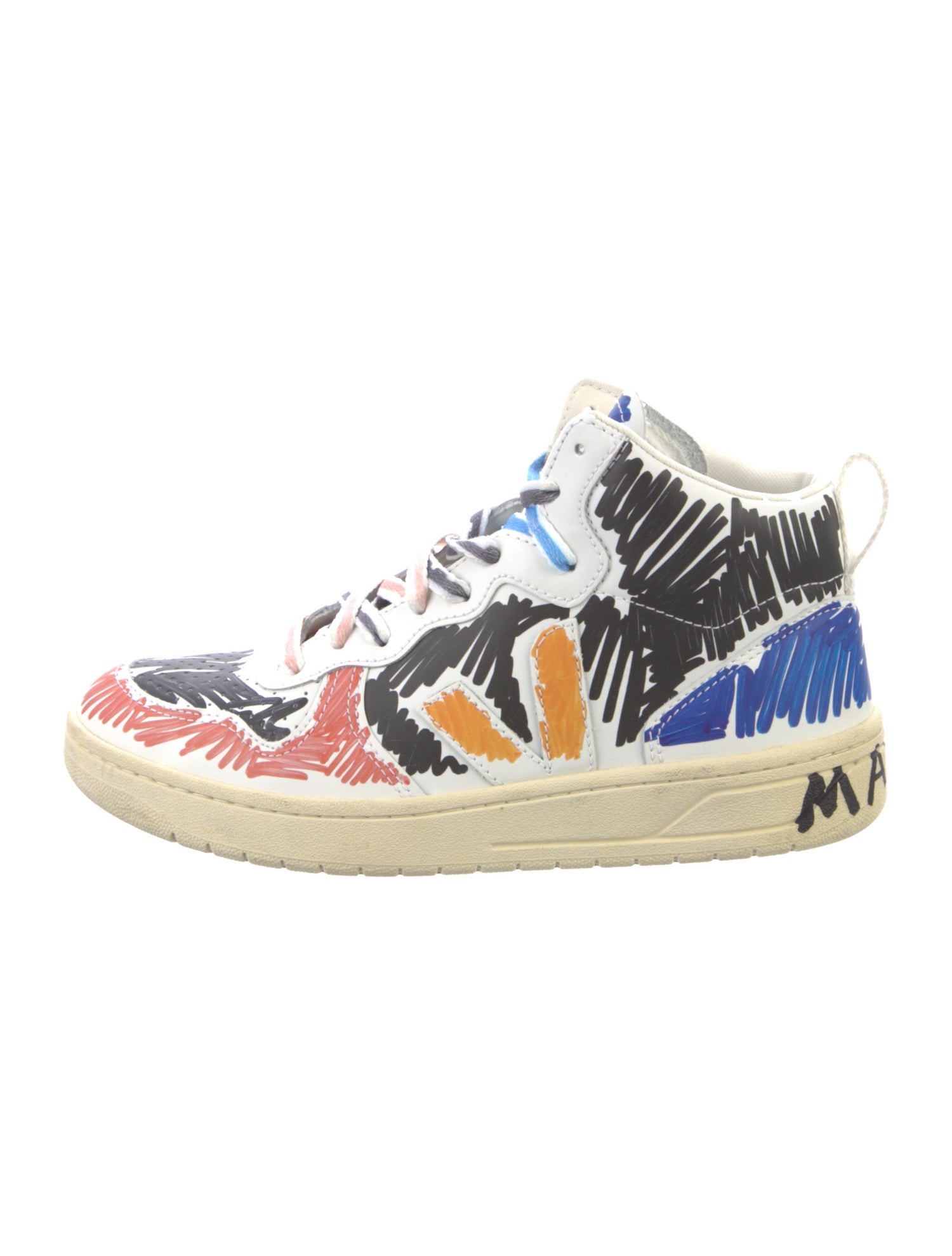 Veja Leather Printed Sneakers