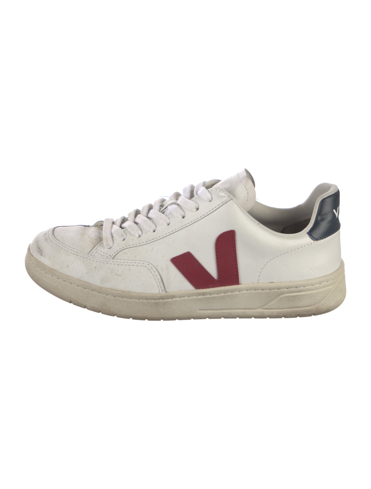 Veja Leather Colorblock Pattern Sneakers