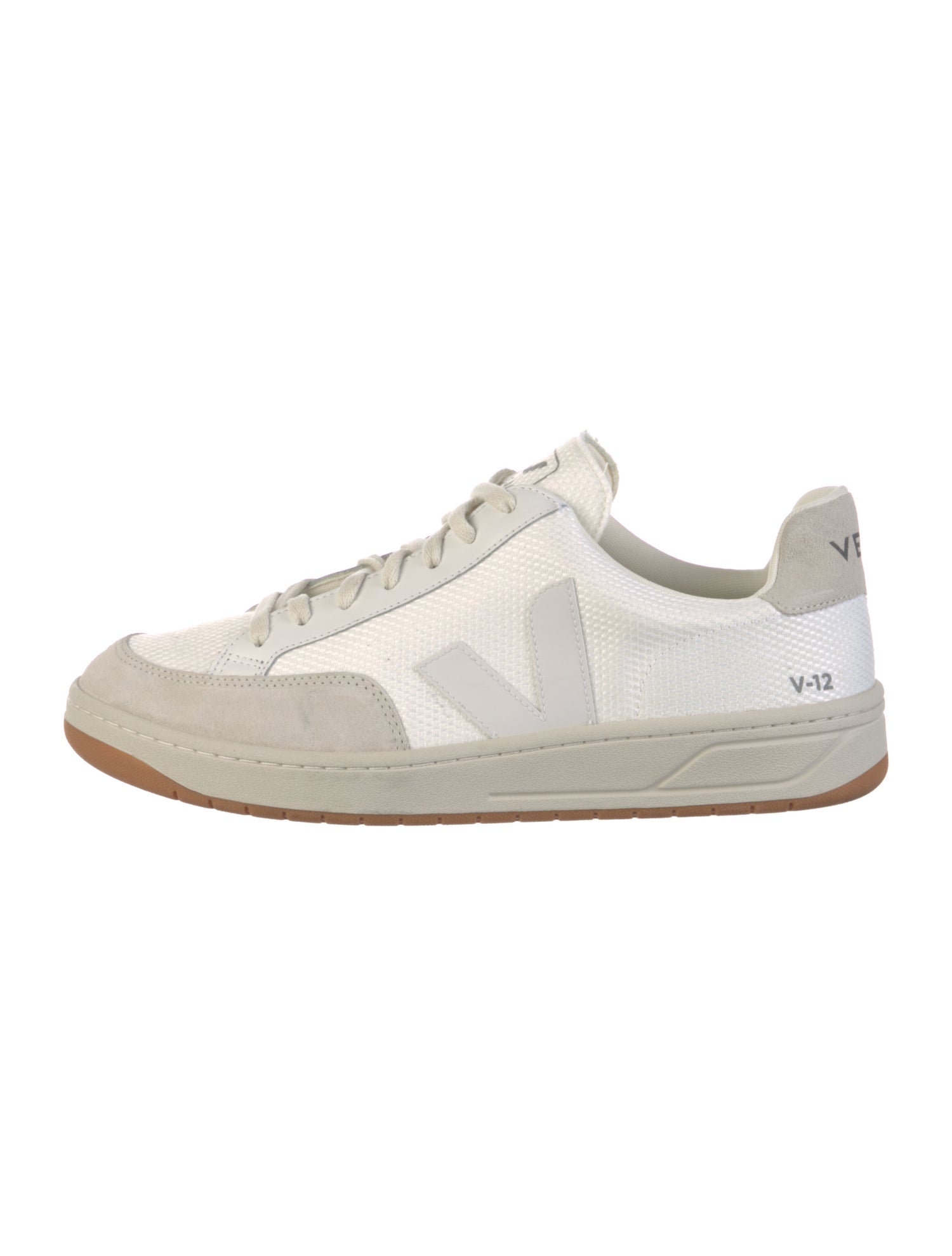 Veja Leather Colorblock Pattern Sneakers