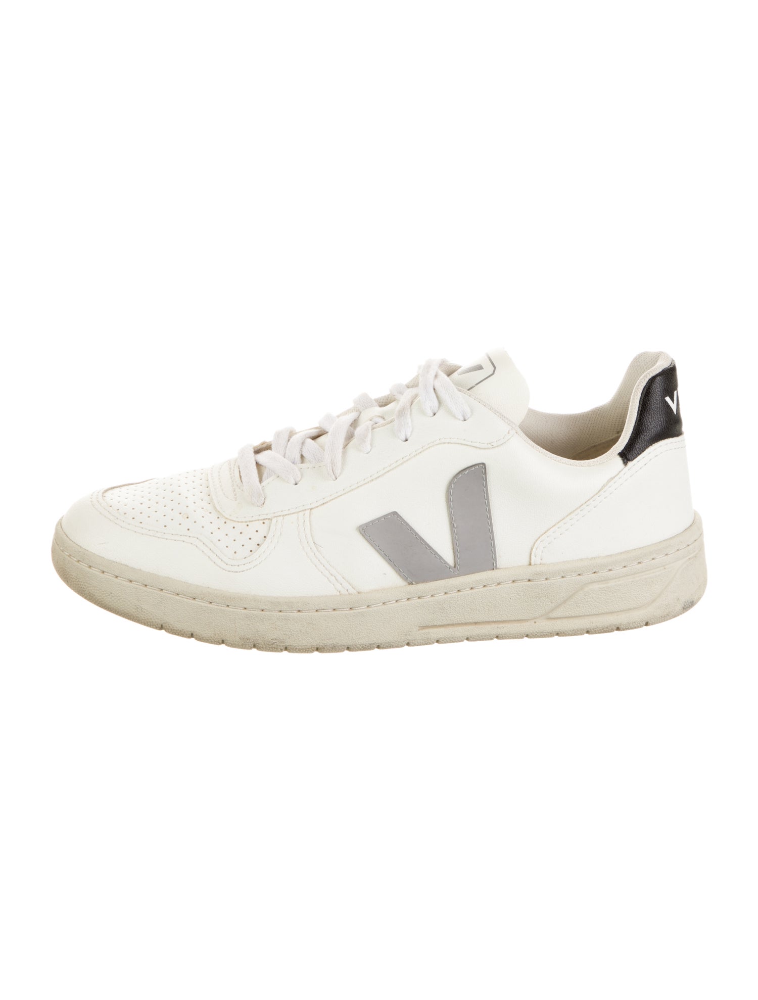 Veja Leather Lasercut Accents Sneakers