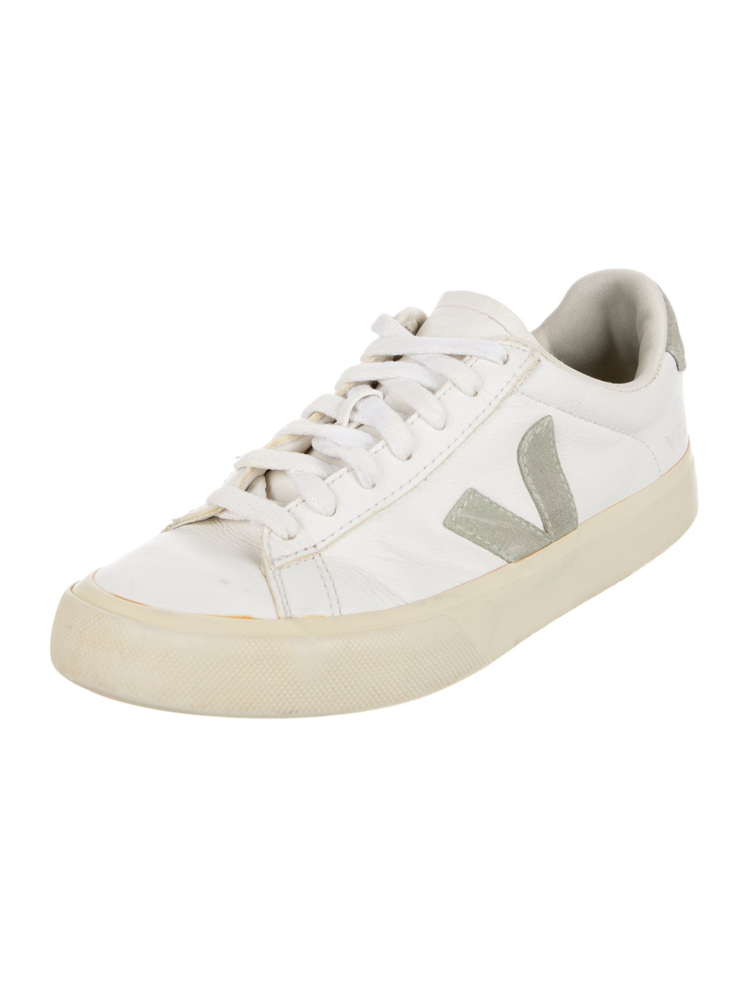 Veja Leather Colorblock Pattern Sneakers
