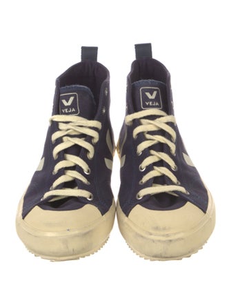 Veja Canvas Colorblock Pattern Sneakers