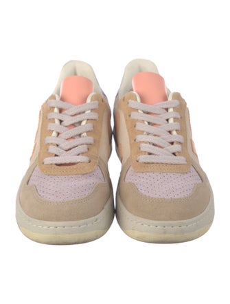 Veja Suede Colorblock Pattern Sneakers