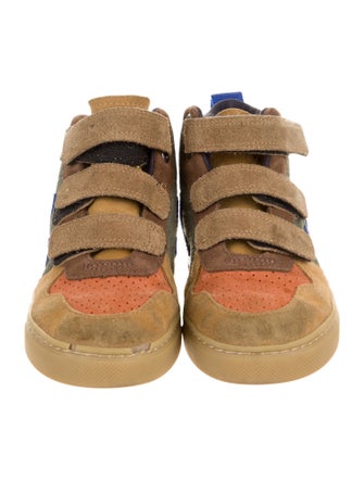 Veja Boys' High Top Velcro Suede Sneaker