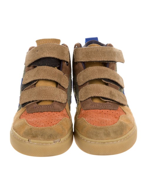 Veja Boys' High Top Velcro Suede Sneaker