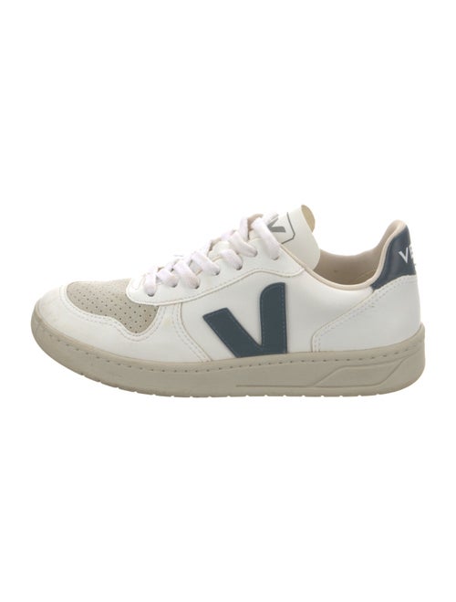 Veja Leather Colorblock Pattern Sneakers