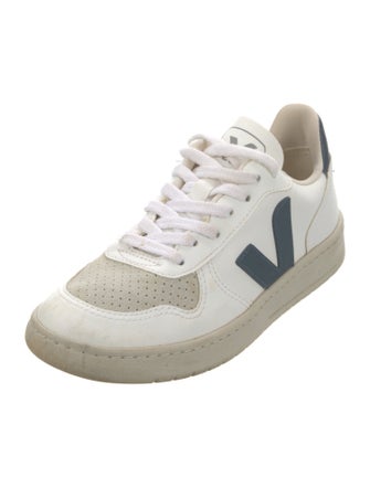 Veja Leather Colorblock Pattern Sneakers