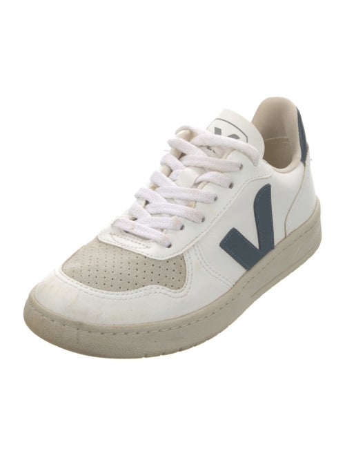 Veja Leather Colorblock Pattern Sneakers