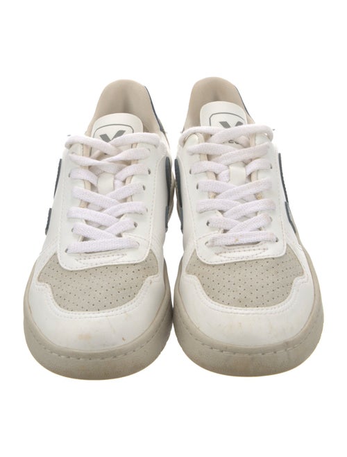 Veja Leather Colorblock Pattern Sneakers