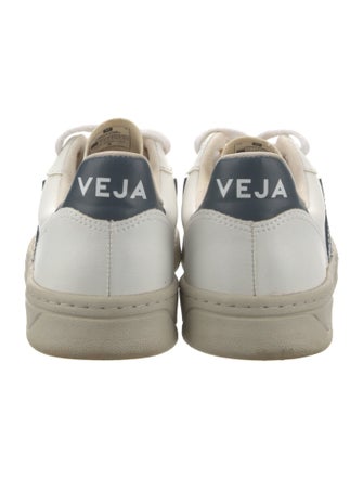 Veja Leather Colorblock Pattern Sneakers