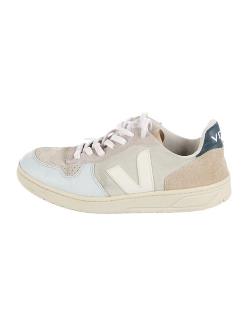 Veja Suede Colorblock Pattern Sneakers