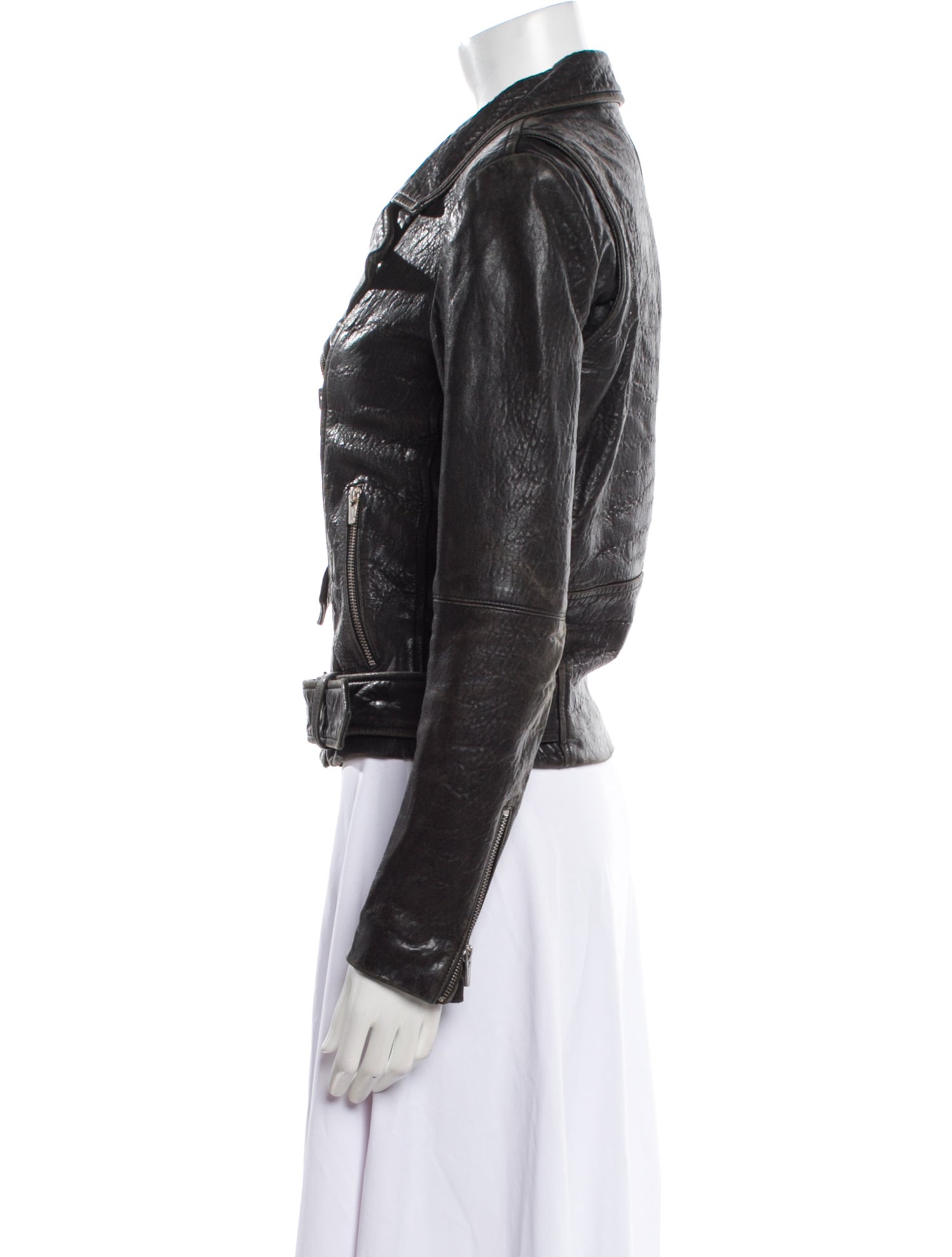 Veja Leather Biker Jacket