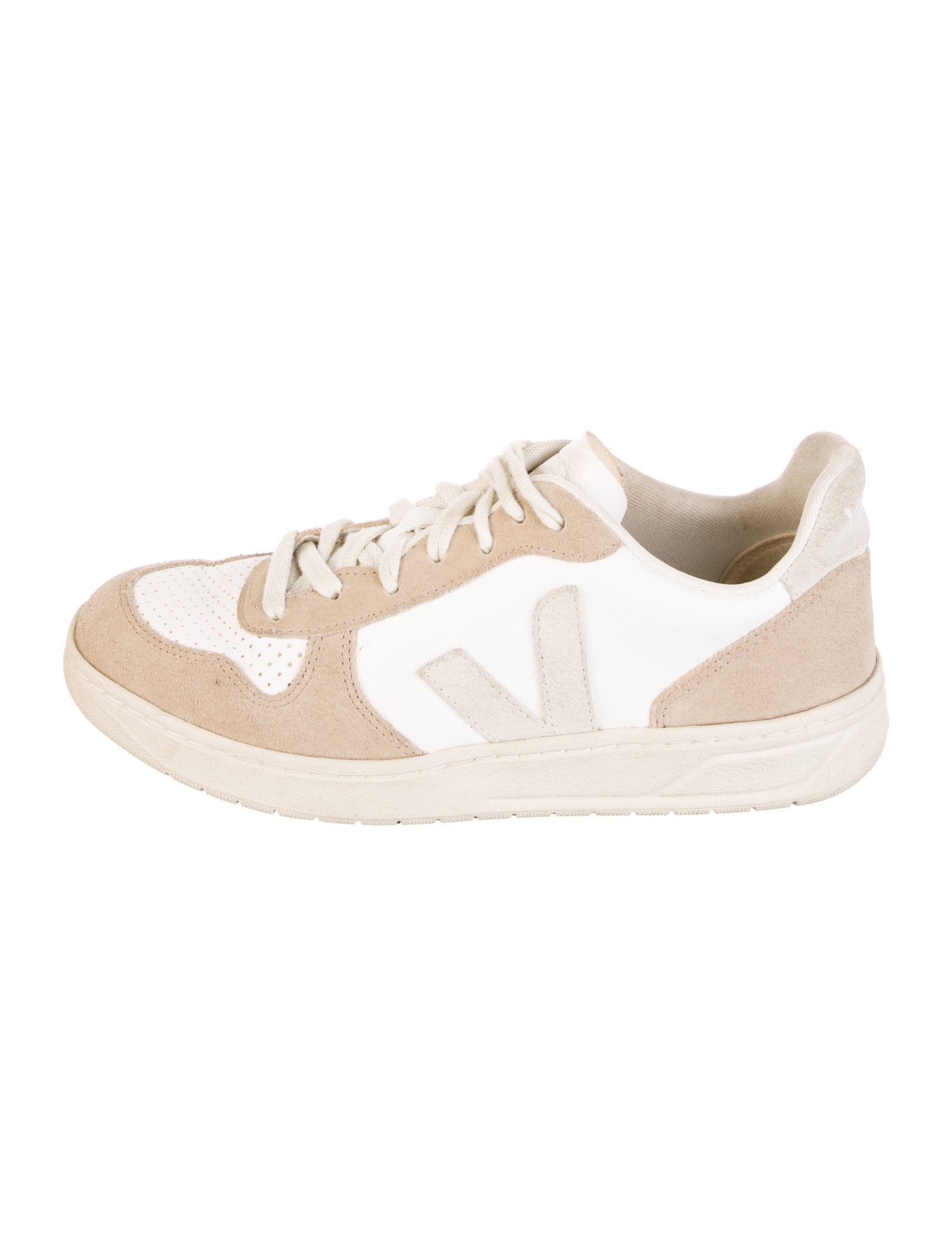 Veja Suede Colorblock Pattern Sneakers