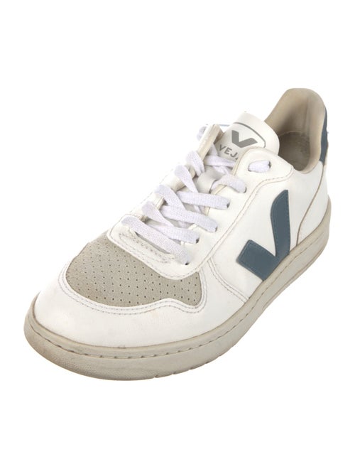 Veja Leather Colorblock Pattern Sneakers