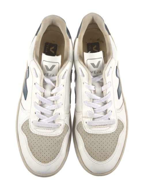 Veja Leather Colorblock Pattern Sneakers
