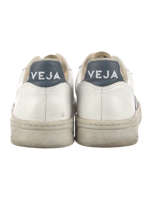 Veja Leather Colorblock Pattern Sneakers