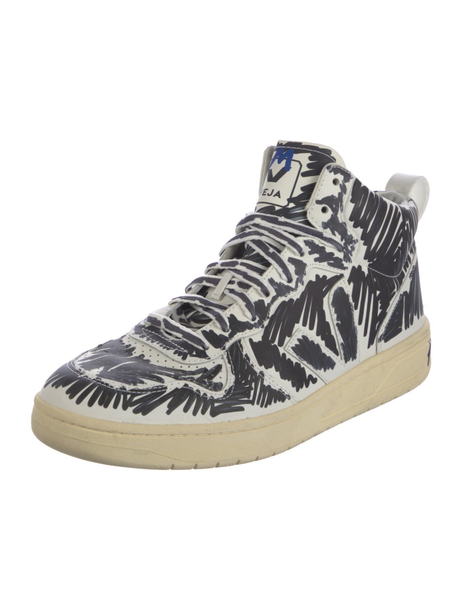 Veja Leather Printed Sneakers