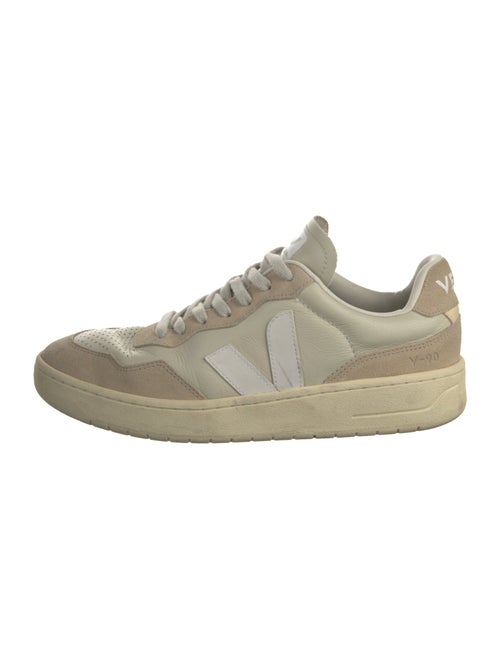 Veja Leather Colorblock Pattern Sneakers
