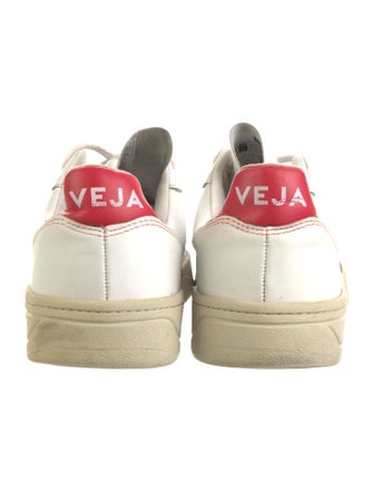Veja Leather Colorblock Pattern Sneakers