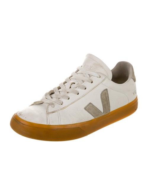 Veja Leather Colorblock Pattern Sneakers