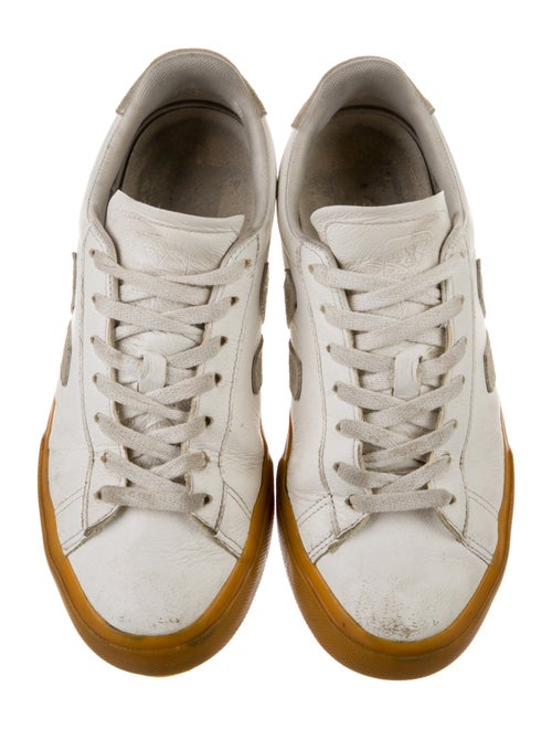 Veja Leather Colorblock Pattern Sneakers