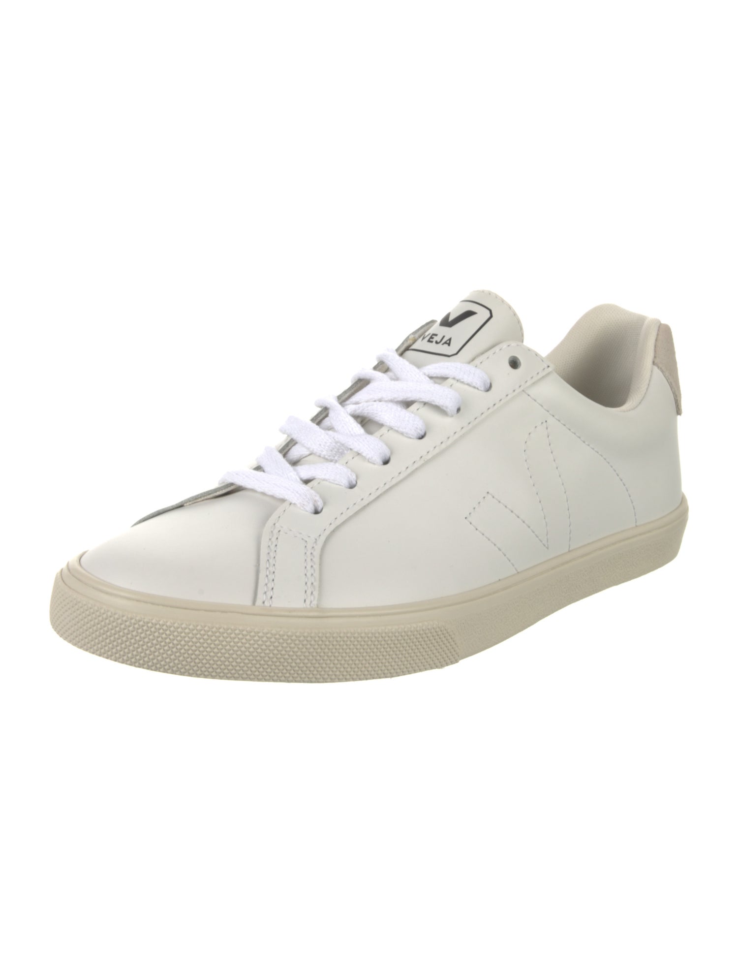 Veja Leather Colorblock Pattern Sneakers