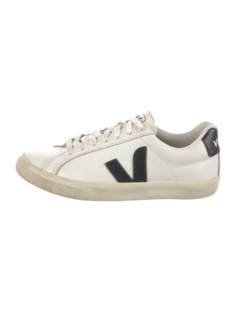 Veja Leather Graphic Print Sneakers