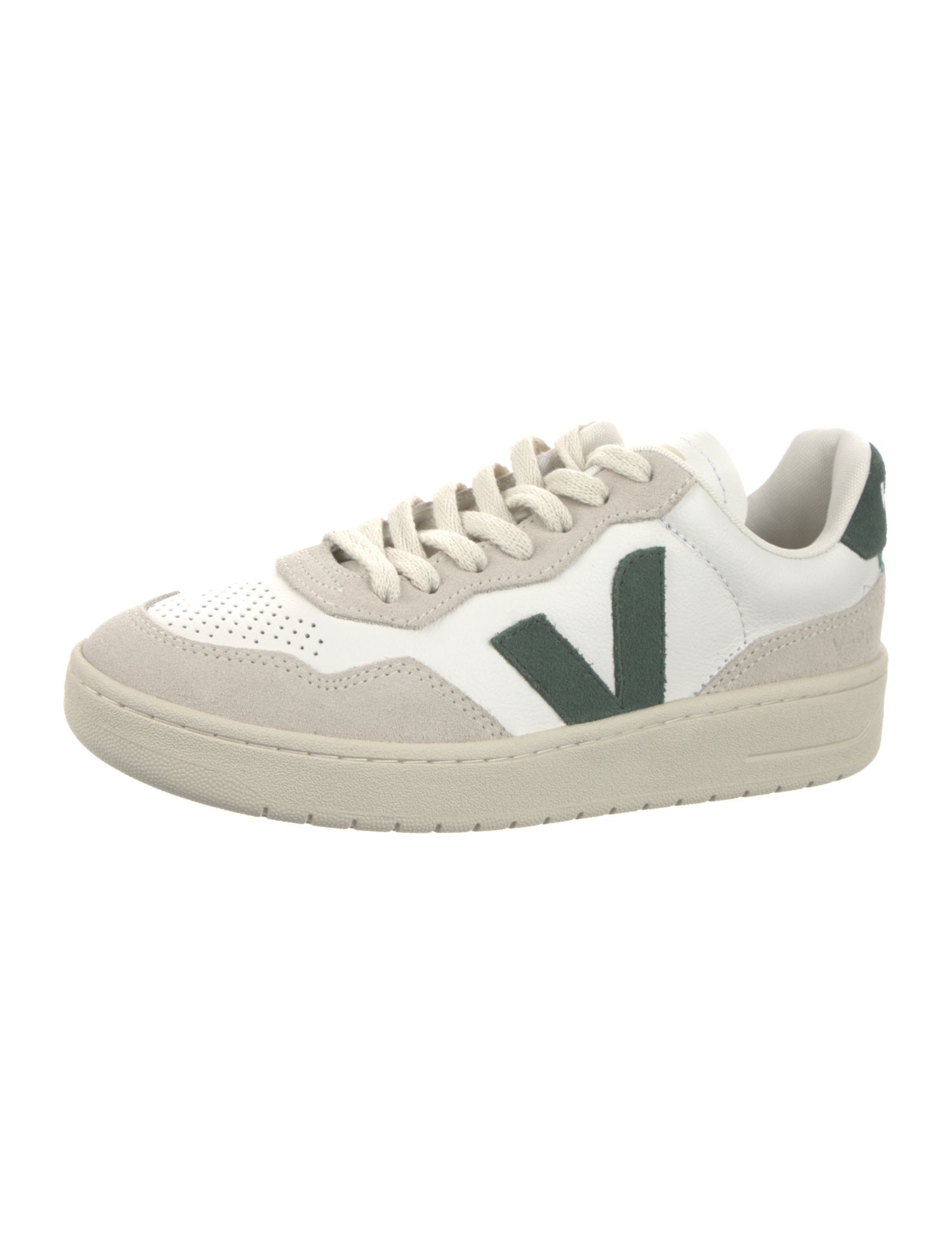 Veja Leather Colorblock Pattern Sneakers