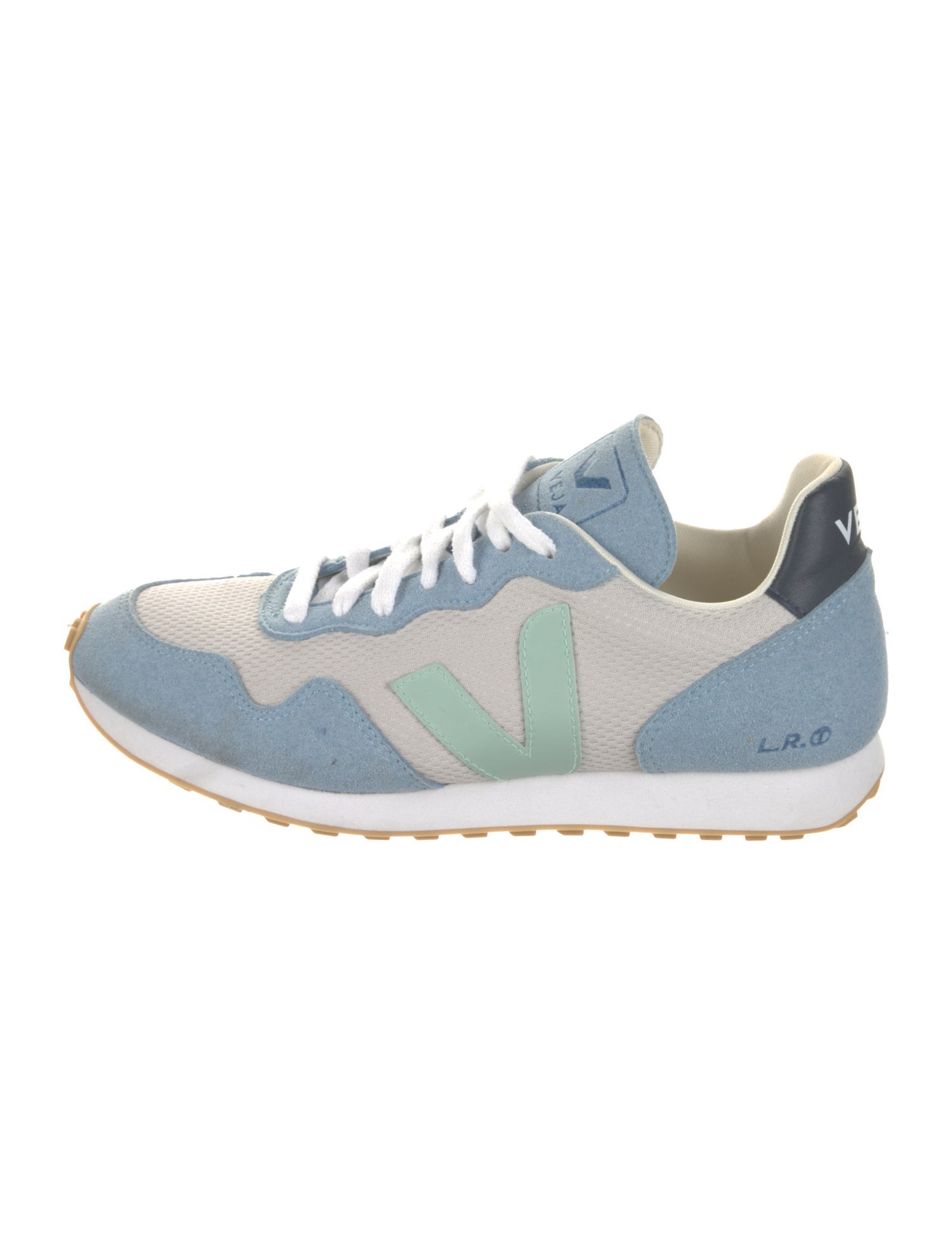 Veja Suede Colorblock Pattern Sneakers