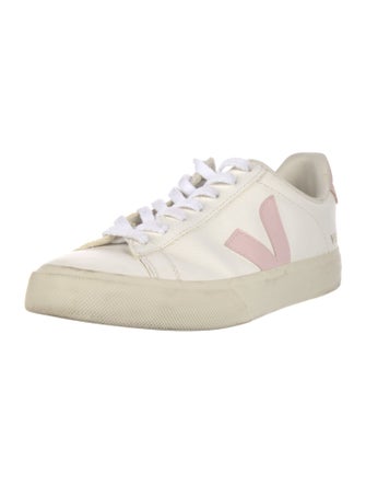 Veja Leather Graphic Print Sneakers
